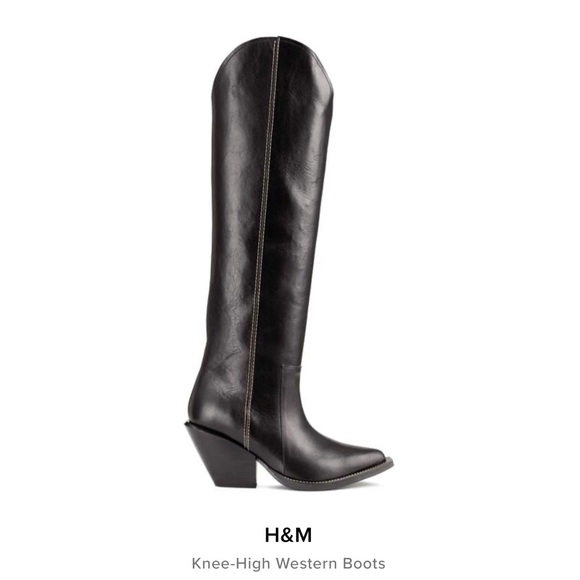 H&M STUDIO AW16 Knee-High Western Boots - Picture 3 of 16